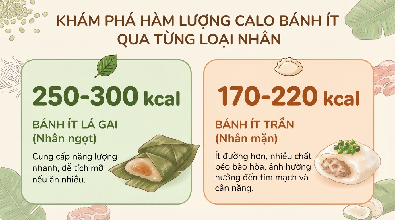 Bánh ít bao nhiêu calo? Cách ăn để tránh đầy bụng, khó tiêu