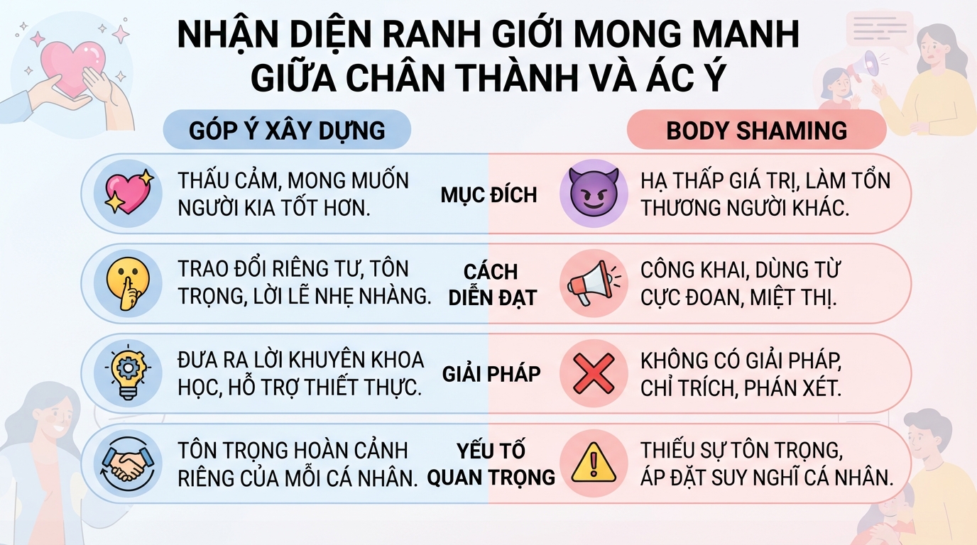 Body shaming là gì? Dấu hiệu và cách vượt qua mặc cảm ngoại hình