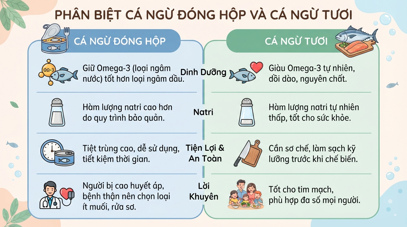 Cá ngừ có tác dụng gì? Dinh dưỡng, calo và lưu ý khi ăn
