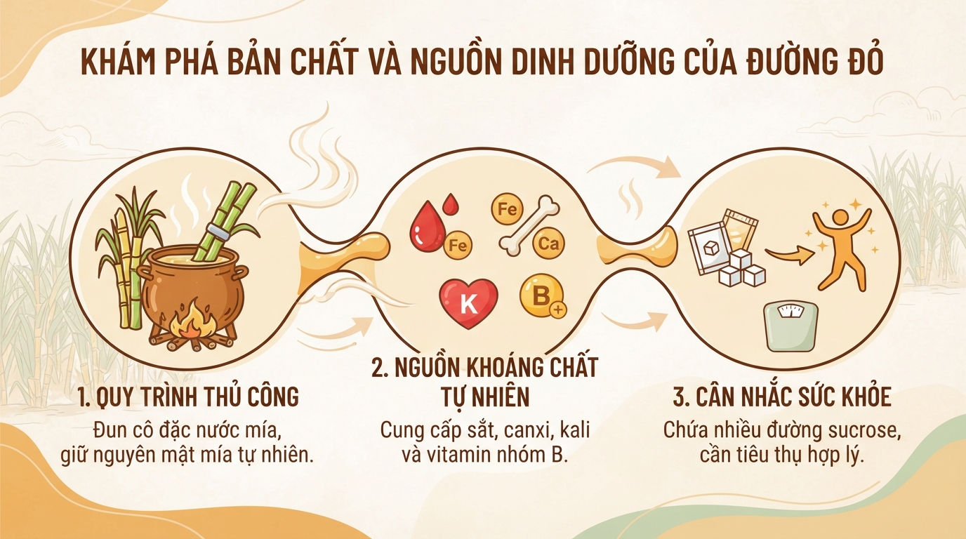 Đường đỏ là gì? Thành phần dinh dưỡng và 5 lợi ích đối với sức khỏe