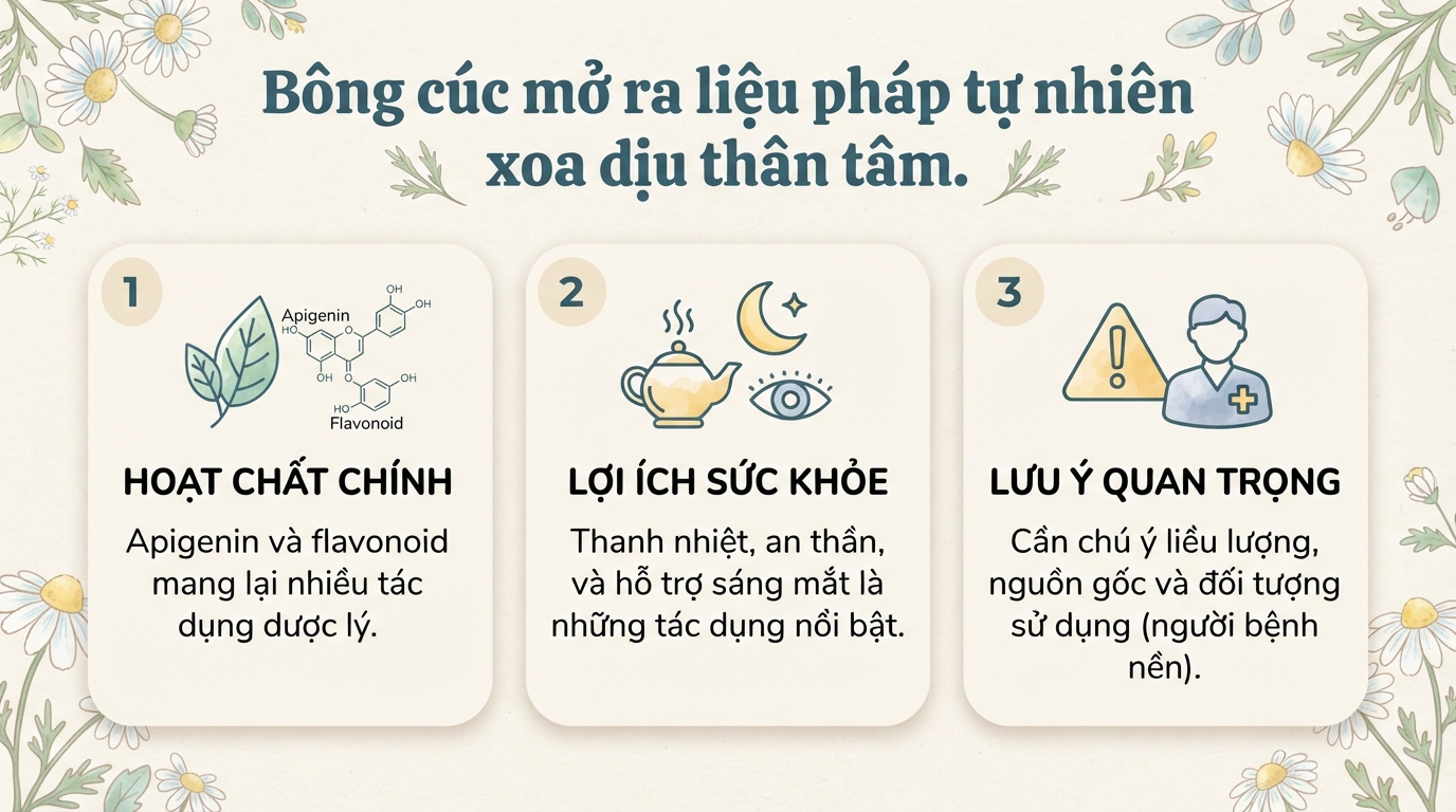Bông cúc có tác dụng gì? Công dụng và lưu ý khi dùng