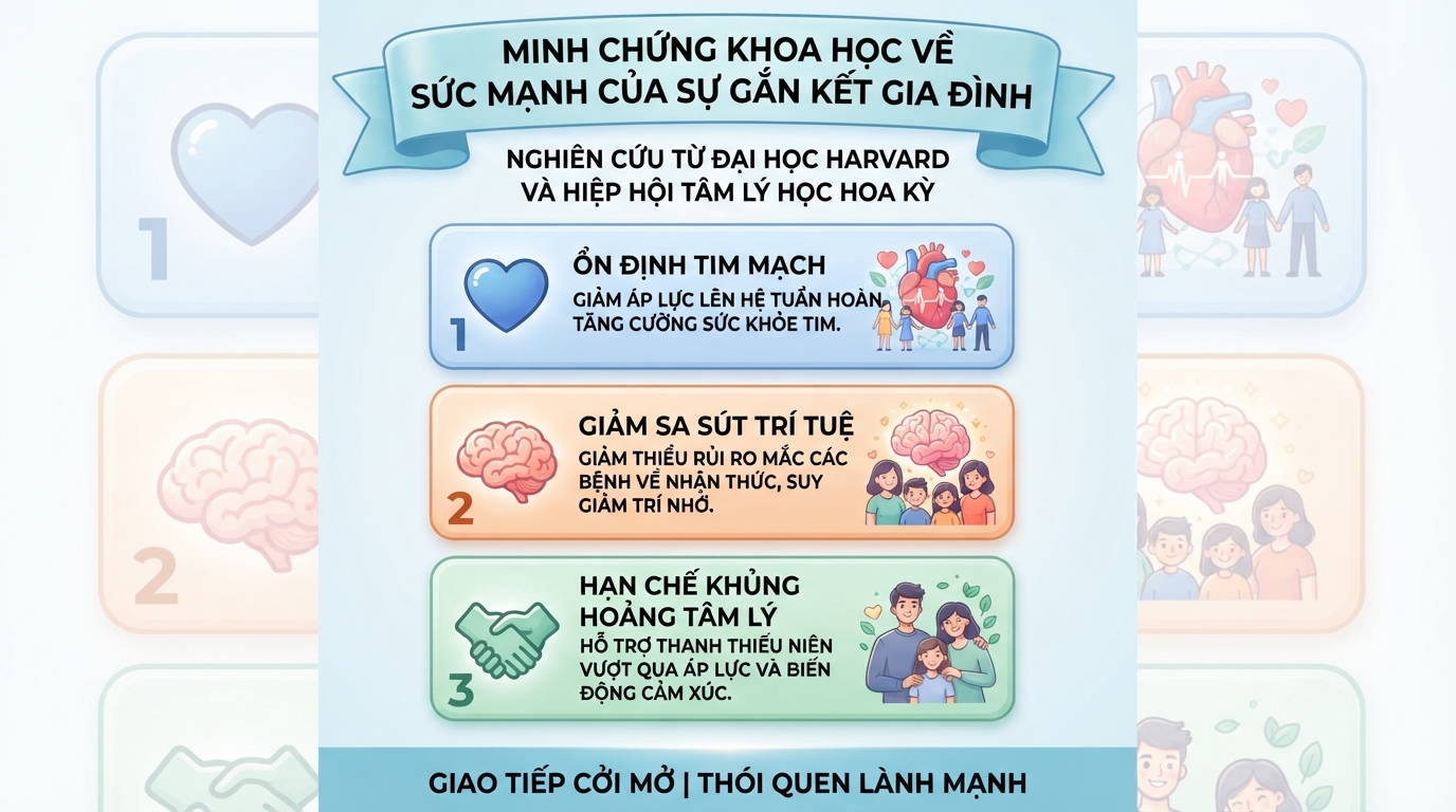 Vai trò của gia đình đối với sức khỏe và chất lượng cuộc sống