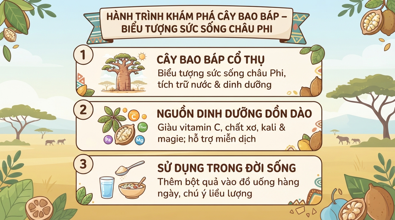 Cây bao báp là gì? 6 công dụng của cây baobab với sức khỏe