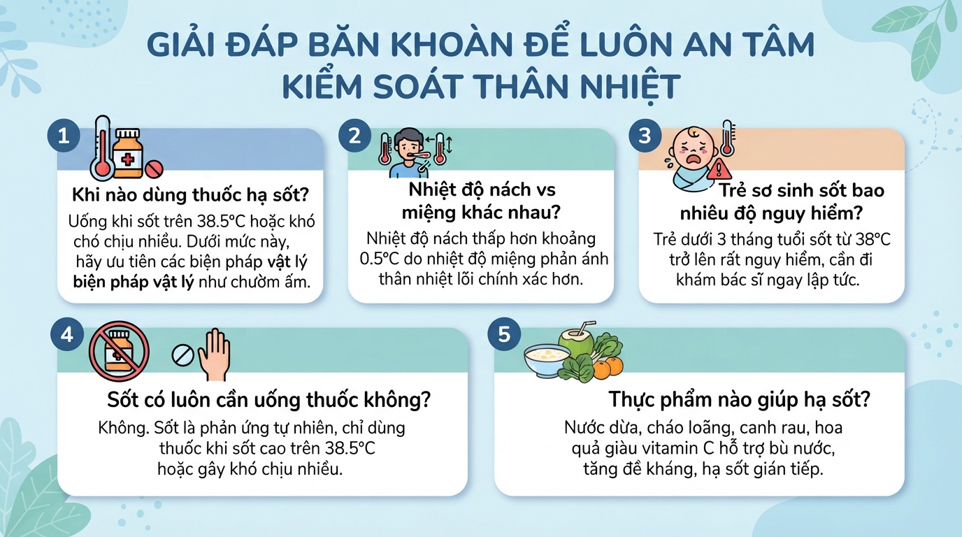 Thân nhiệt bình thường là bao nhiêu độ? Cách đo nhiệt độ cơ thể chuẩn