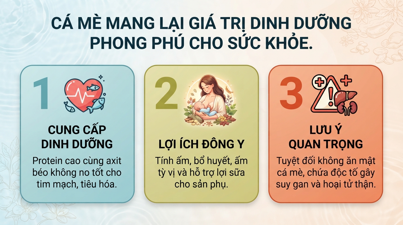 Ăn cá mè có tốt không? Giá trị dinh dưỡng và lưu ý khi ăn