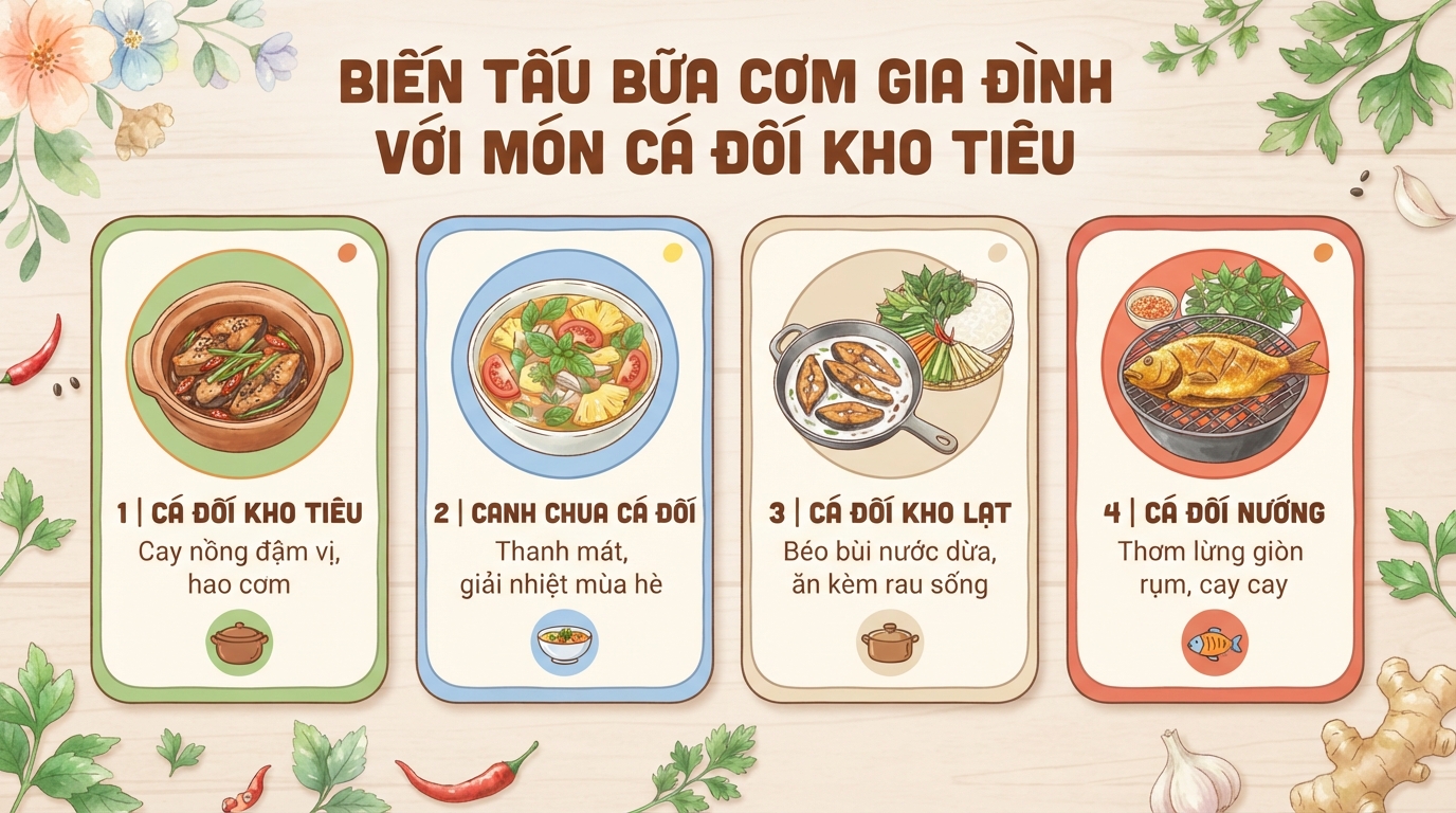 Cá đối là cá gì? Giá trị dinh dưỡng và 4 món ngon dễ làm