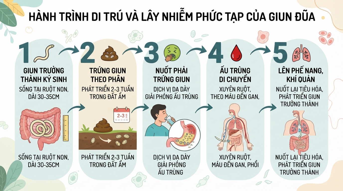 Giun đũa là gì? Dấu hiệu nhiễm, biến chứng và cách phòng ngừa