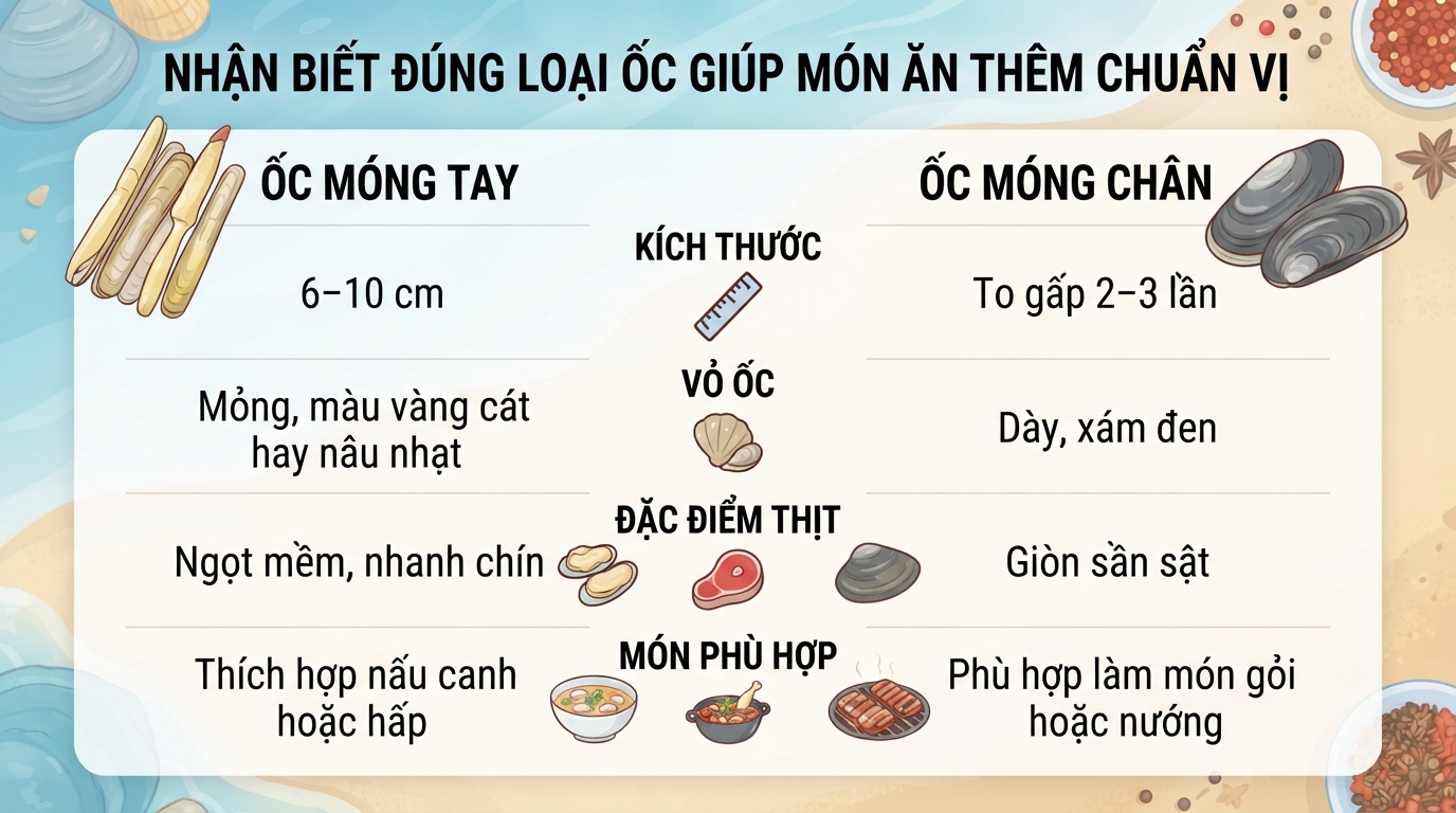 Ốc móng tay có tác dụng gì? Giá trị dinh dưỡng và cách chế biến