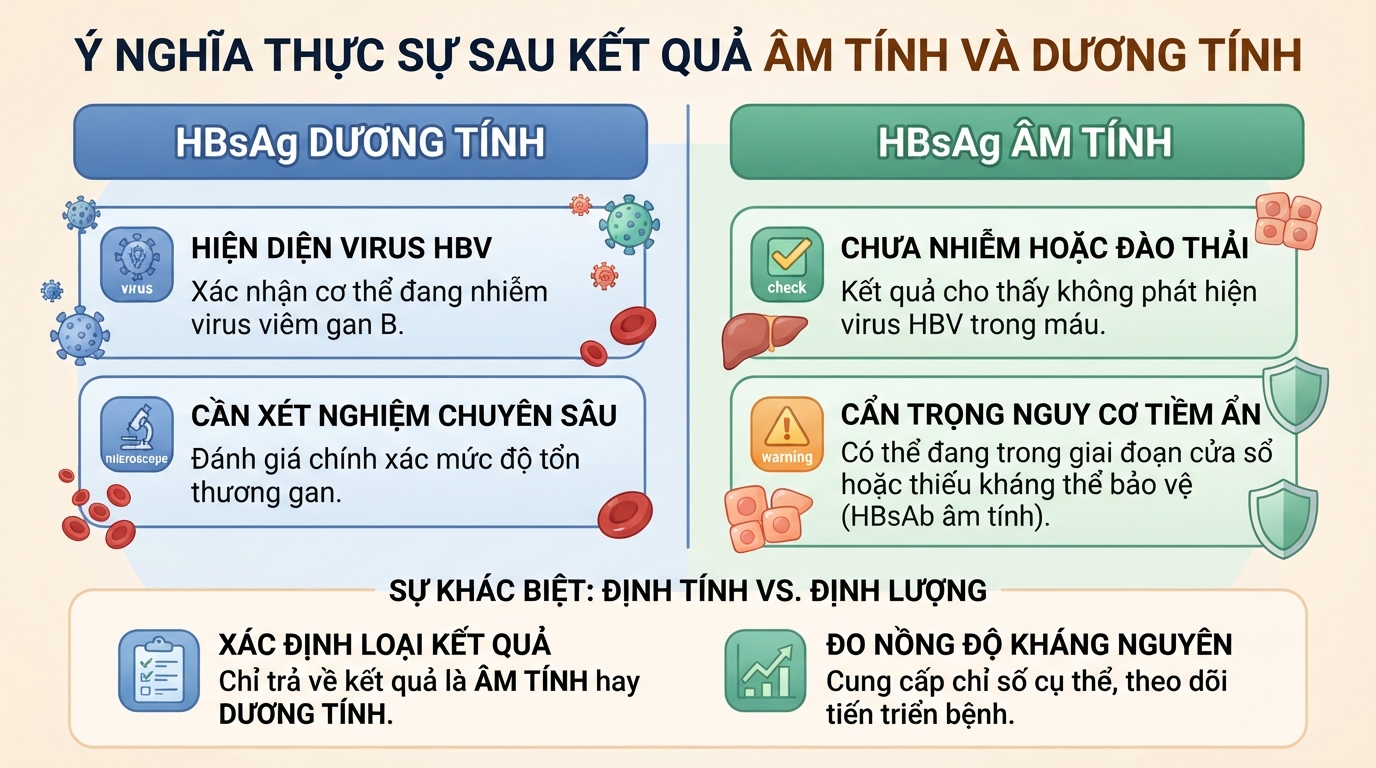 HBsAg là gì? Ý nghĩa xét nghiệm viêm gan B và cách đọc kết quả