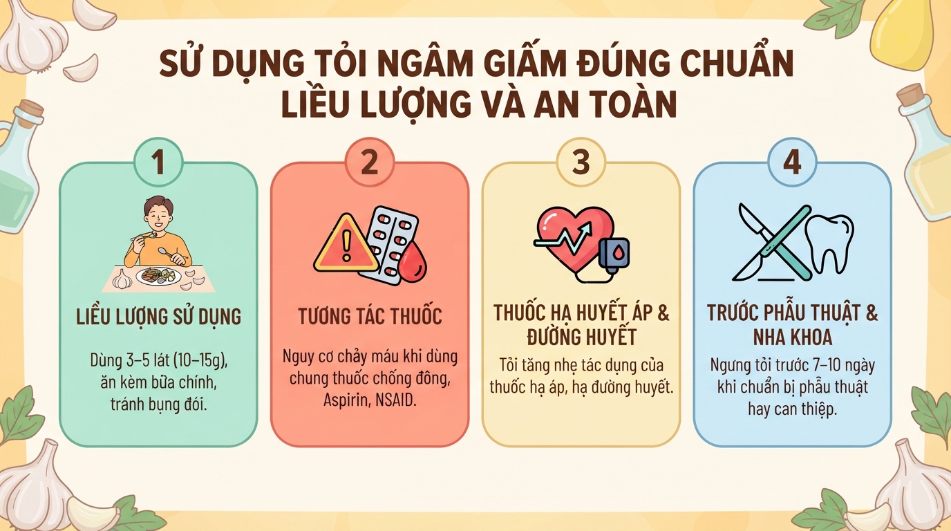 Tỏi ngâm giấm có tác dụng gì? Cách ngâm trắng giòn, không bị xanh