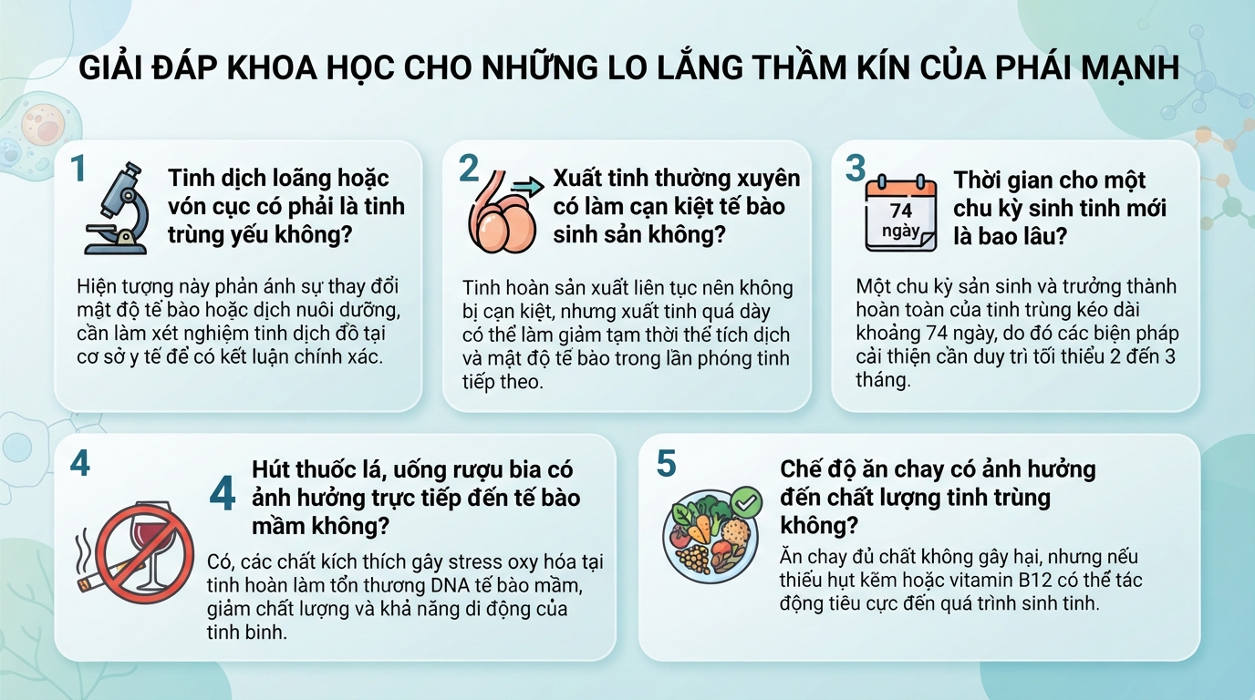 Tinh trùng là gì? Dấu hiệu nhận biết tinh trùng khỏe mạnh ở nam giới