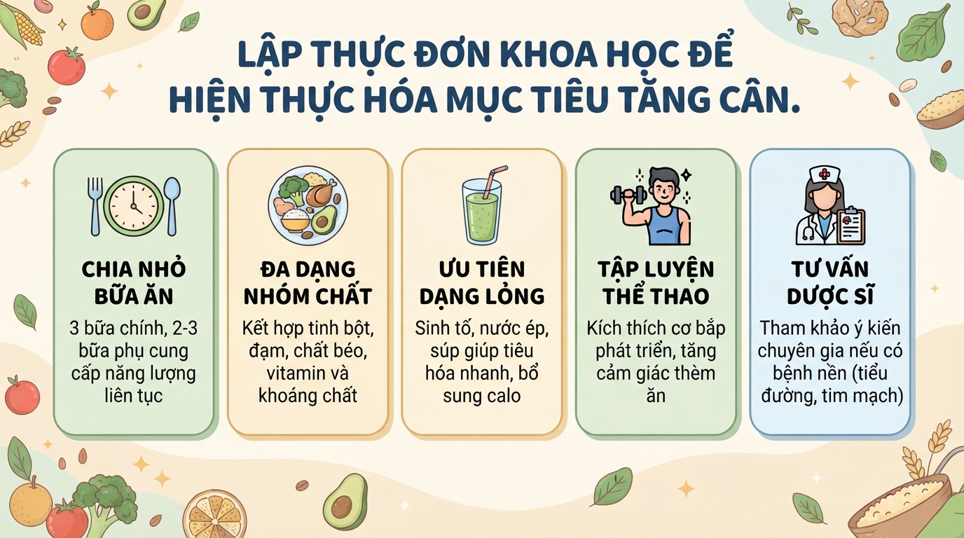 Top 12 các loại thực phẩm giàu calo lành mạnh giúp tăng cân khoa học