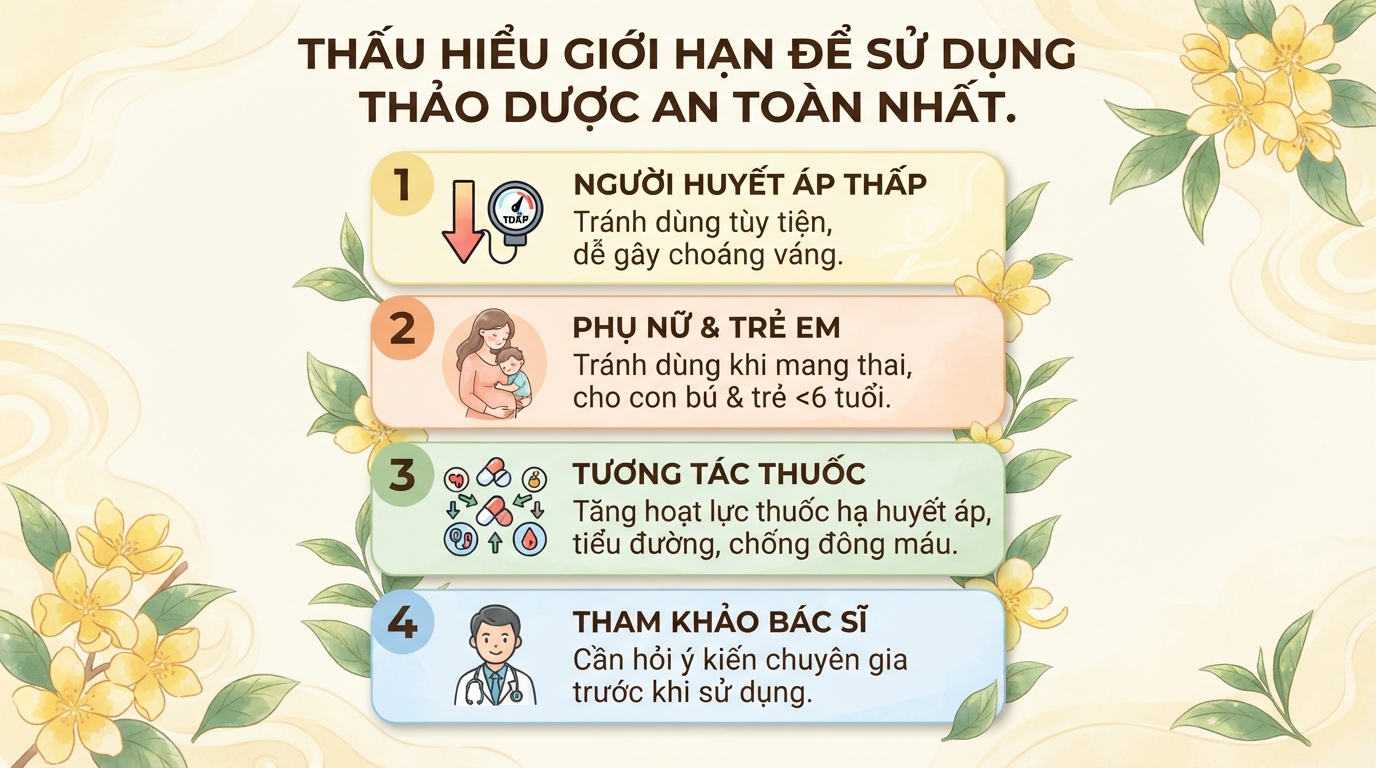Trà hoa vàng có tác dụng gì? Cách dùng và lưu ý cho sức khỏe