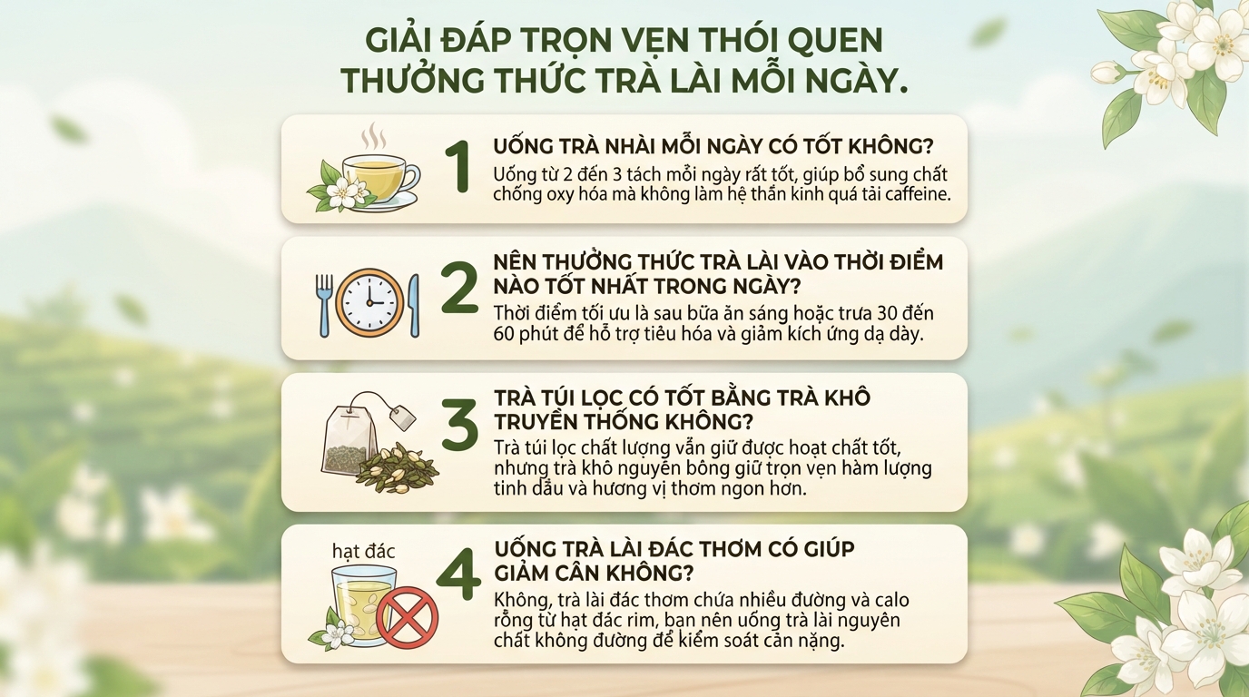 Trà lài có tác dụng gì? Lợi ích sức khỏe và lưu ý khi dùng