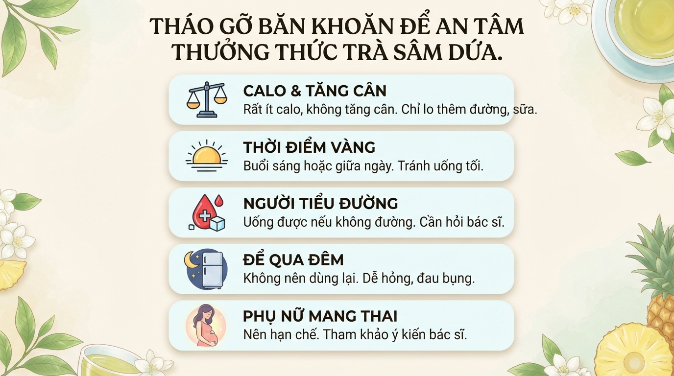 Trà sâm dứa: Thành phần, tác dụng và cách uống đúng giúp mát gan