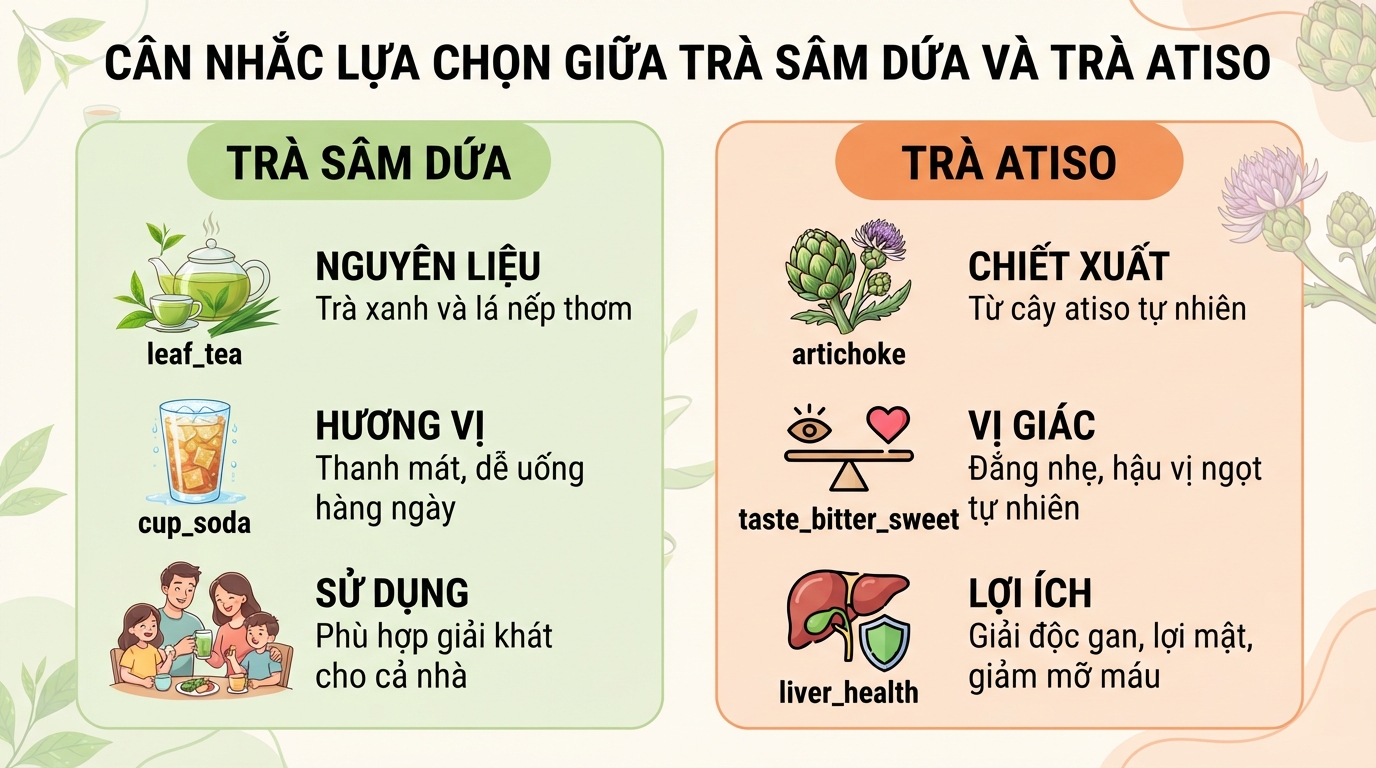 Trà sâm dứa: Thành phần, tác dụng và cách uống đúng giúp mát gan
