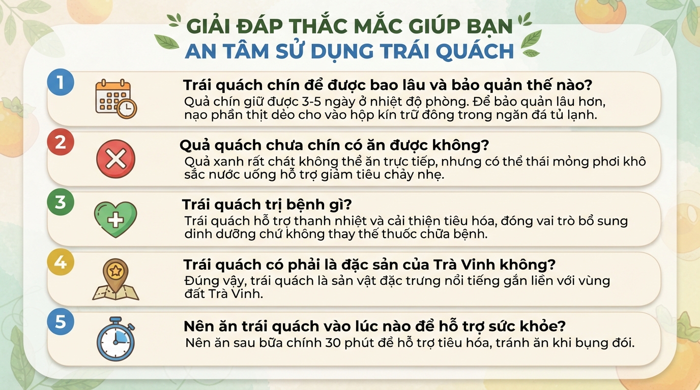 Trái quách có tác dụng gì? Lợi ích và cách ăn đúng cách