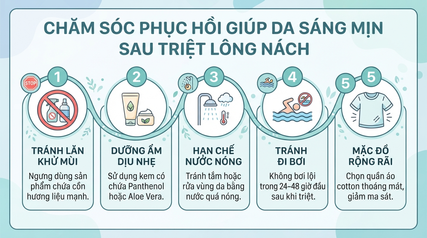 Có nên triệt lông nách không? Cách thực hiện an toàn