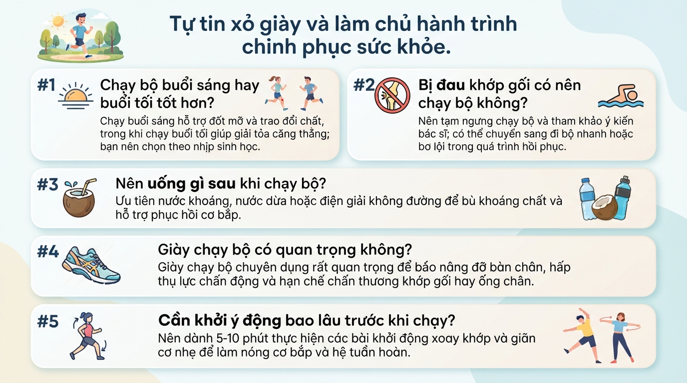 Chạy bộ: 10 lợi ích sức khỏe và hướng dẫn tập đúng cách hiệu quả