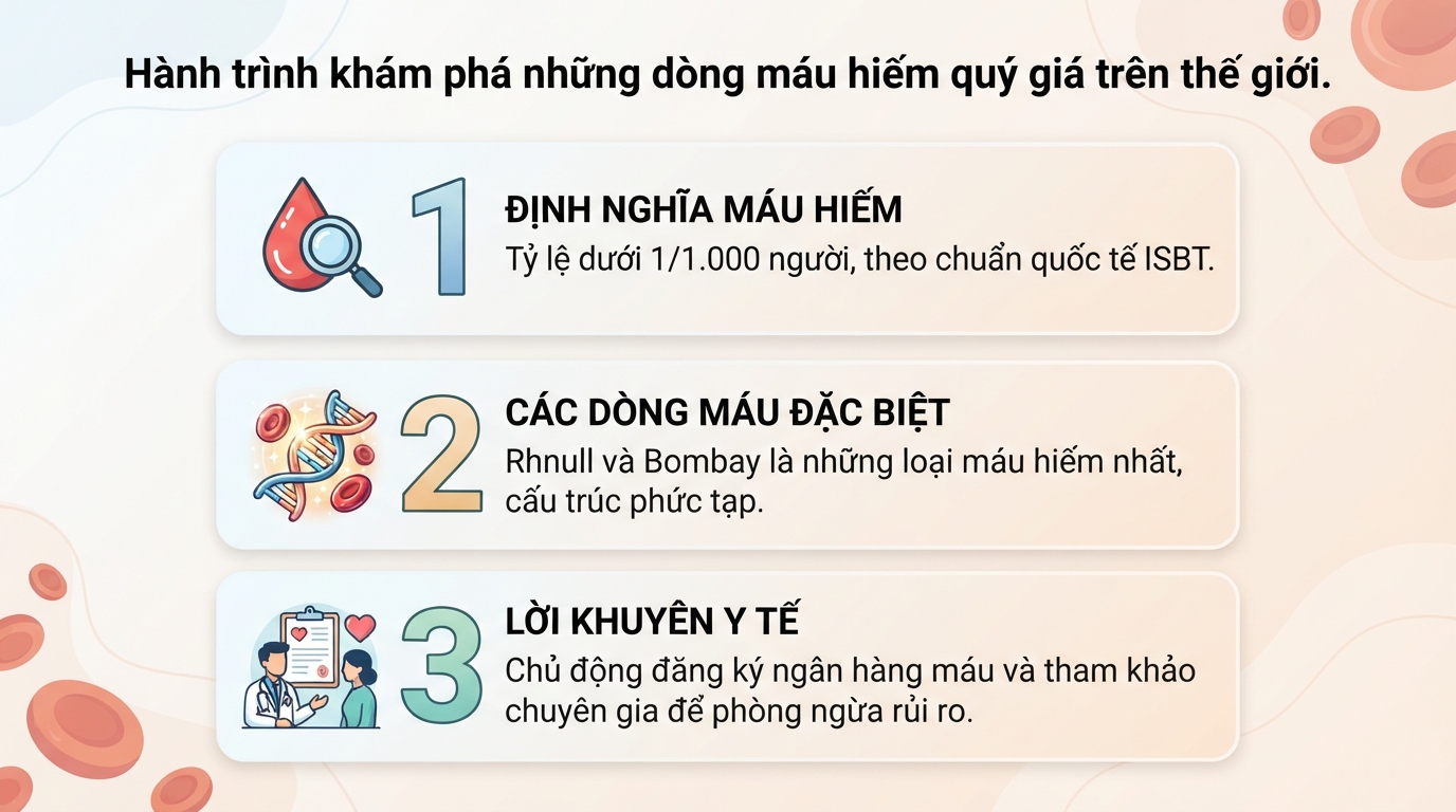 Nhóm máu hiếm là gì? Các nhóm máu hiếm nhất thế giới