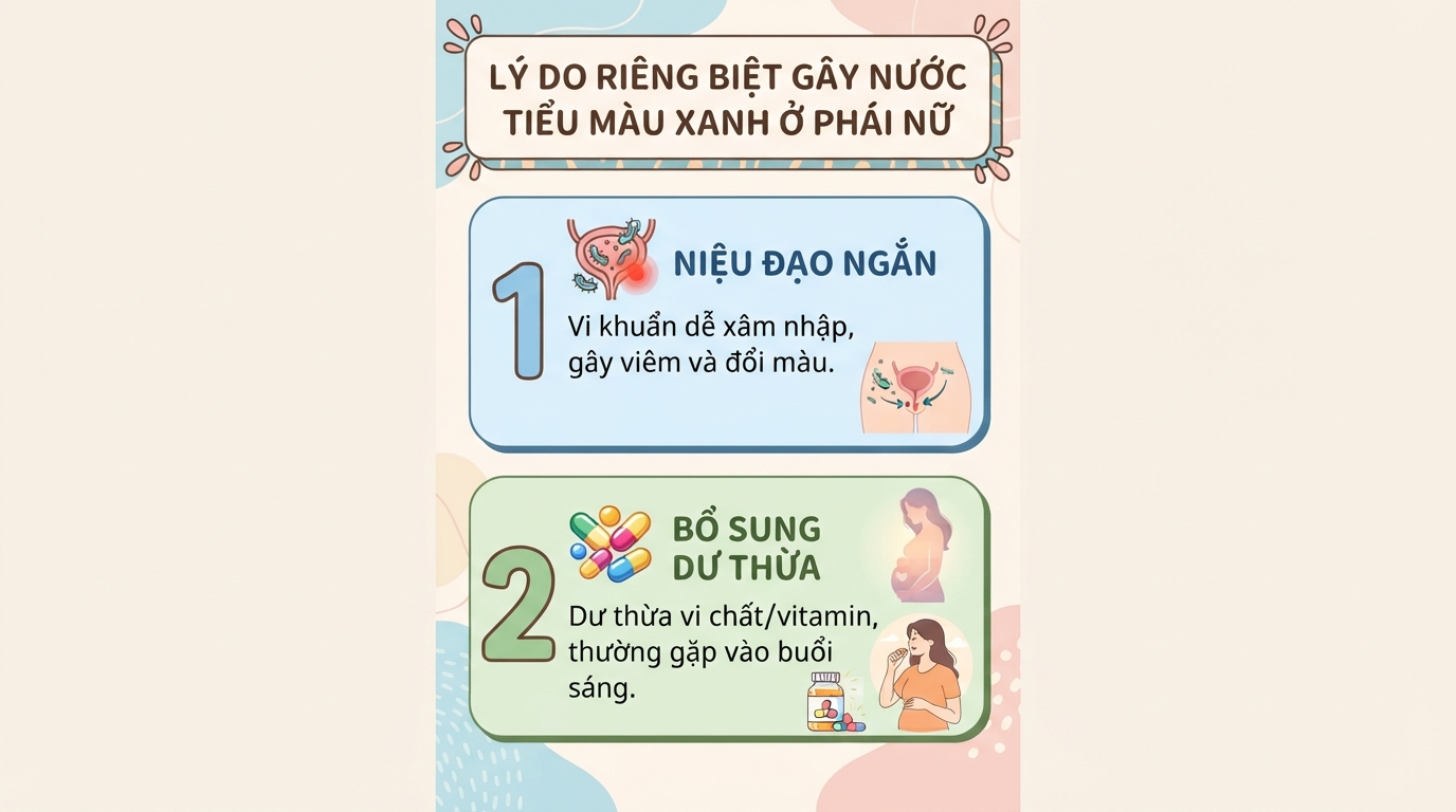 Nước tiểu màu xanh là gì? Cảnh báo sức khỏe và cách xử lý