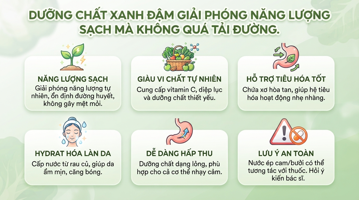 Uống nước ép mỗi ngày có tốt không? Lợi ích và cách dùng đúng cách