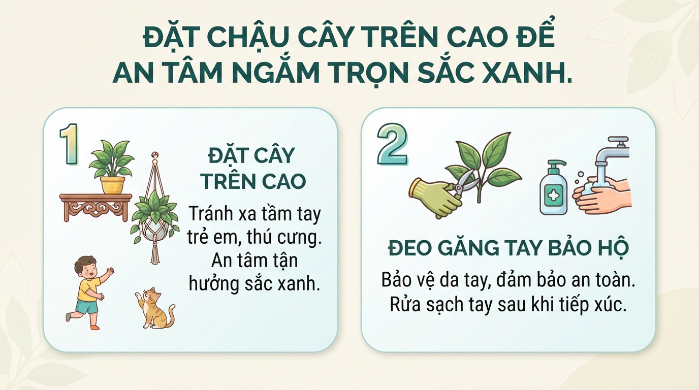 Cây vạn niên thanh có độc không? Cách sơ cứu khi ngộ độc mủ cây