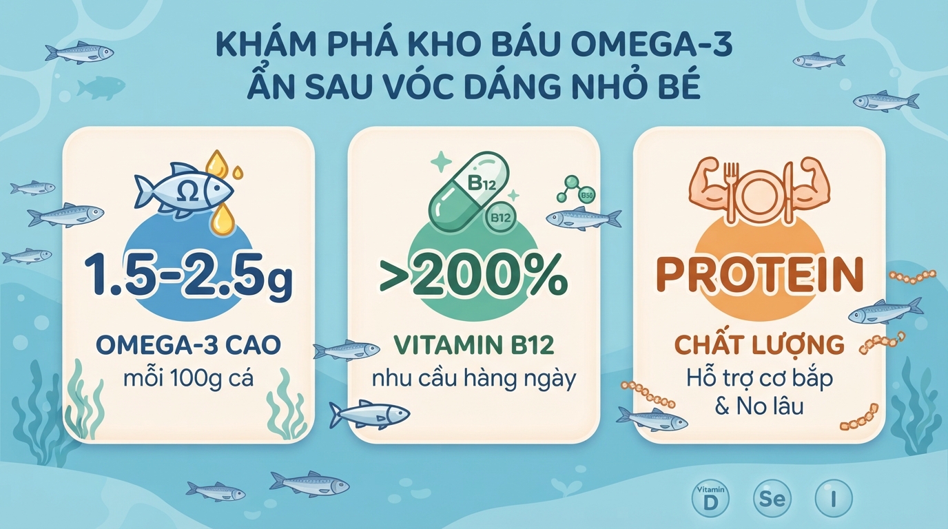Cá trích: Dinh dưỡng, 7 lợi ích cho sức khỏe và lưu ý khi dùng