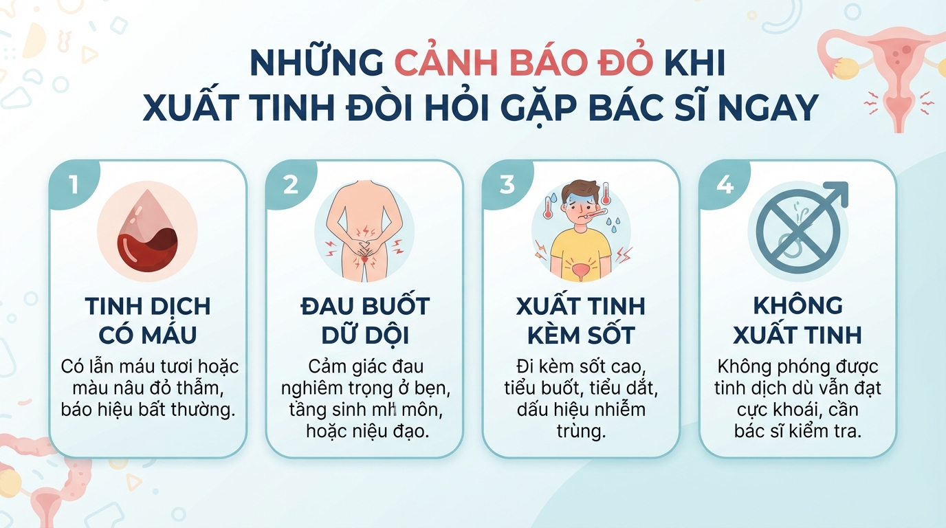 Xuất tinh ở nam giới: Cơ chế sinh lý, chỉ số chuẩn và các rối loạn