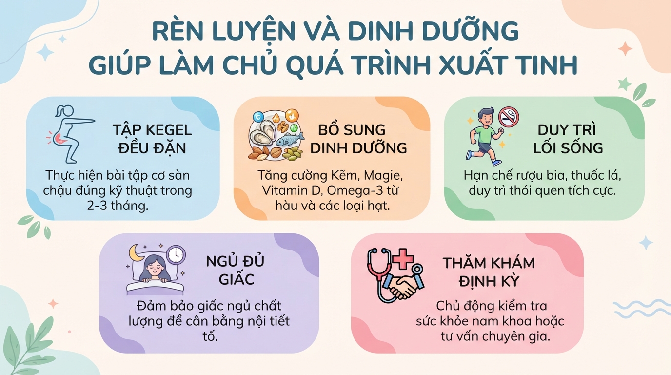 Xuất tinh ở nam giới: Cơ chế sinh lý, chỉ số chuẩn và các rối loạn