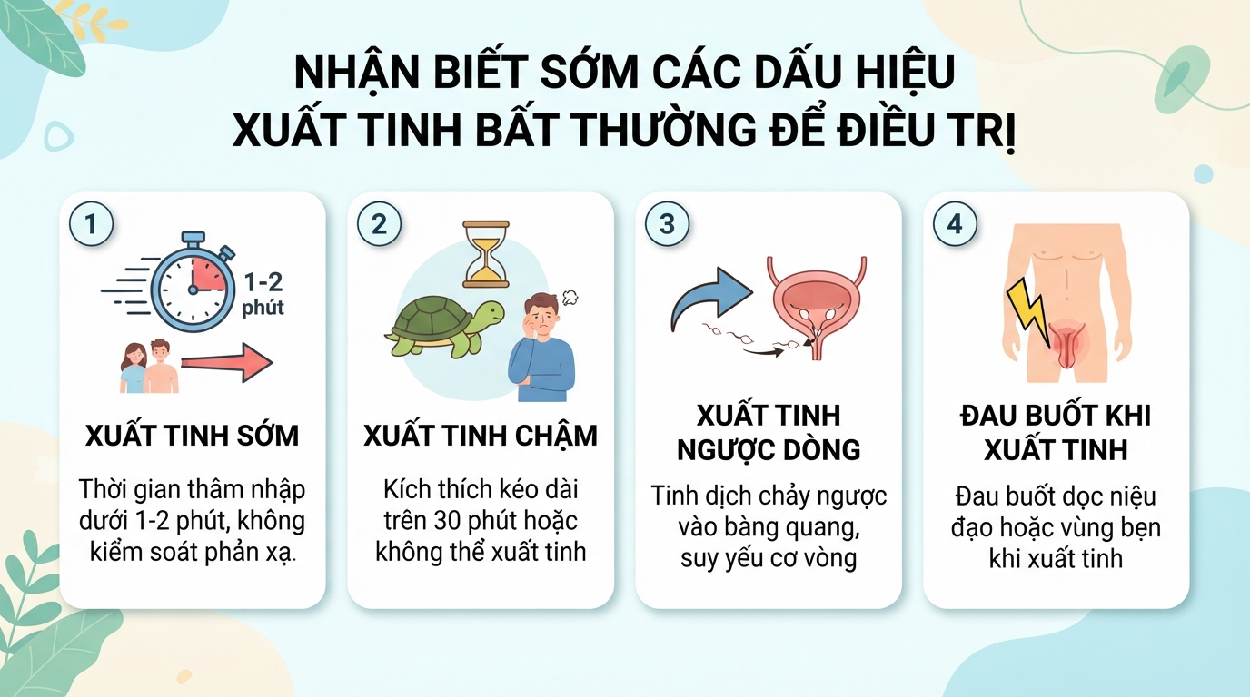 Xuất tinh ở nam giới: Cơ chế sinh lý, chỉ số chuẩn và các rối loạn