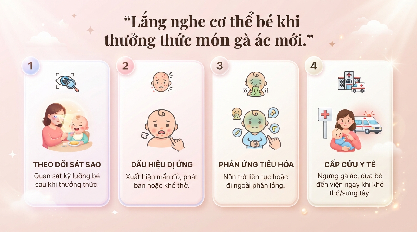 Bé mấy tháng ăn được gà ác? Lợi ích và cách chế biến an toàn cho trẻ