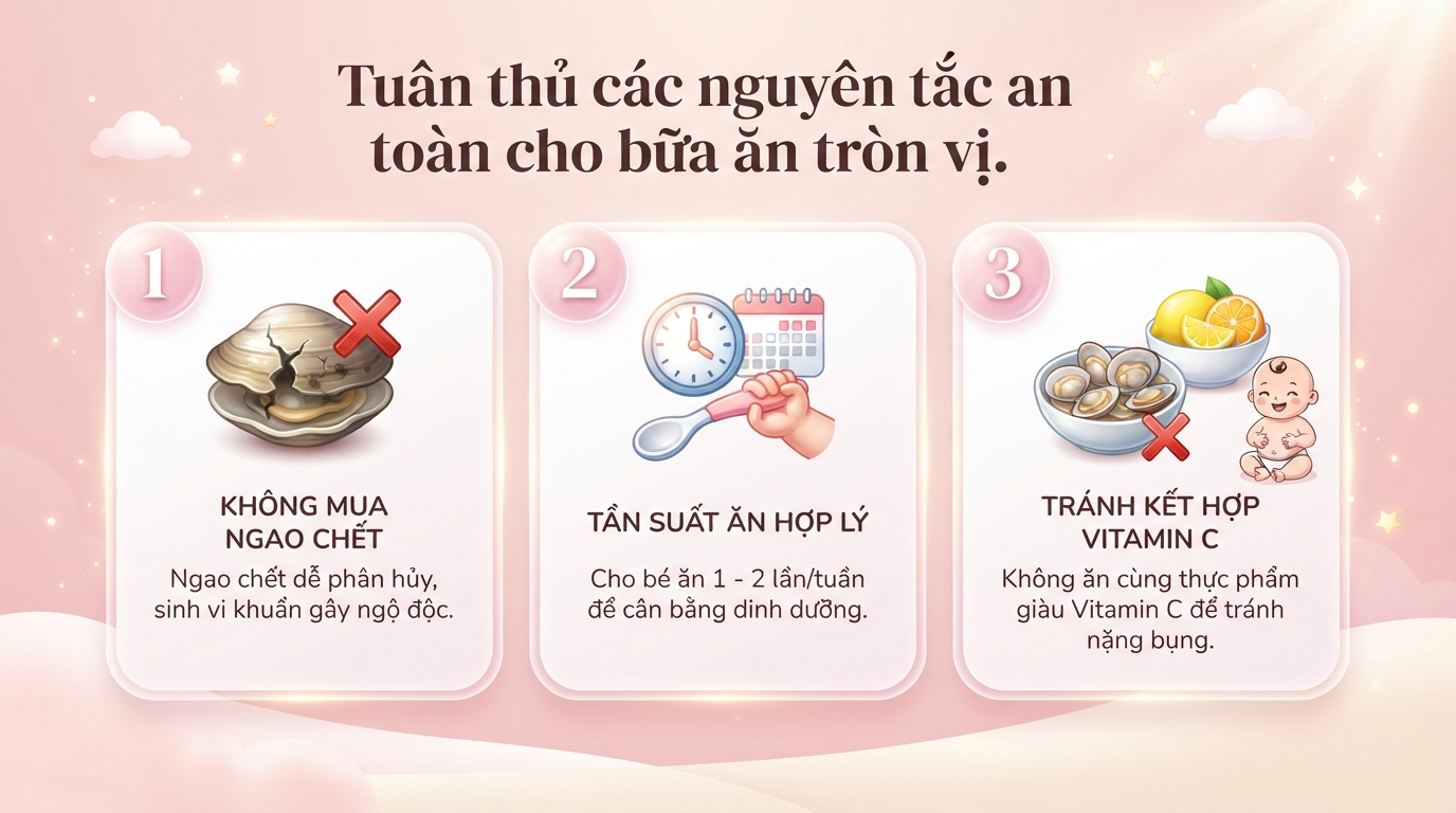 Bé mấy tháng ăn được ngao? Cách nấu cháo ngao ngon và an toàn cho bé ăn dặm