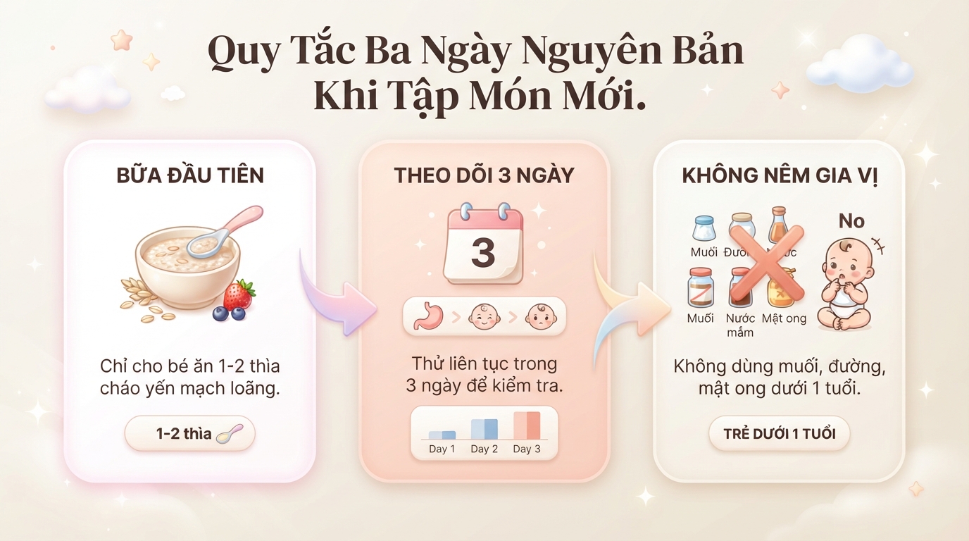 Bé mấy tháng ăn được yến mạch? Hướng dẫn cách dùng an toàn cho bé ăn dặm