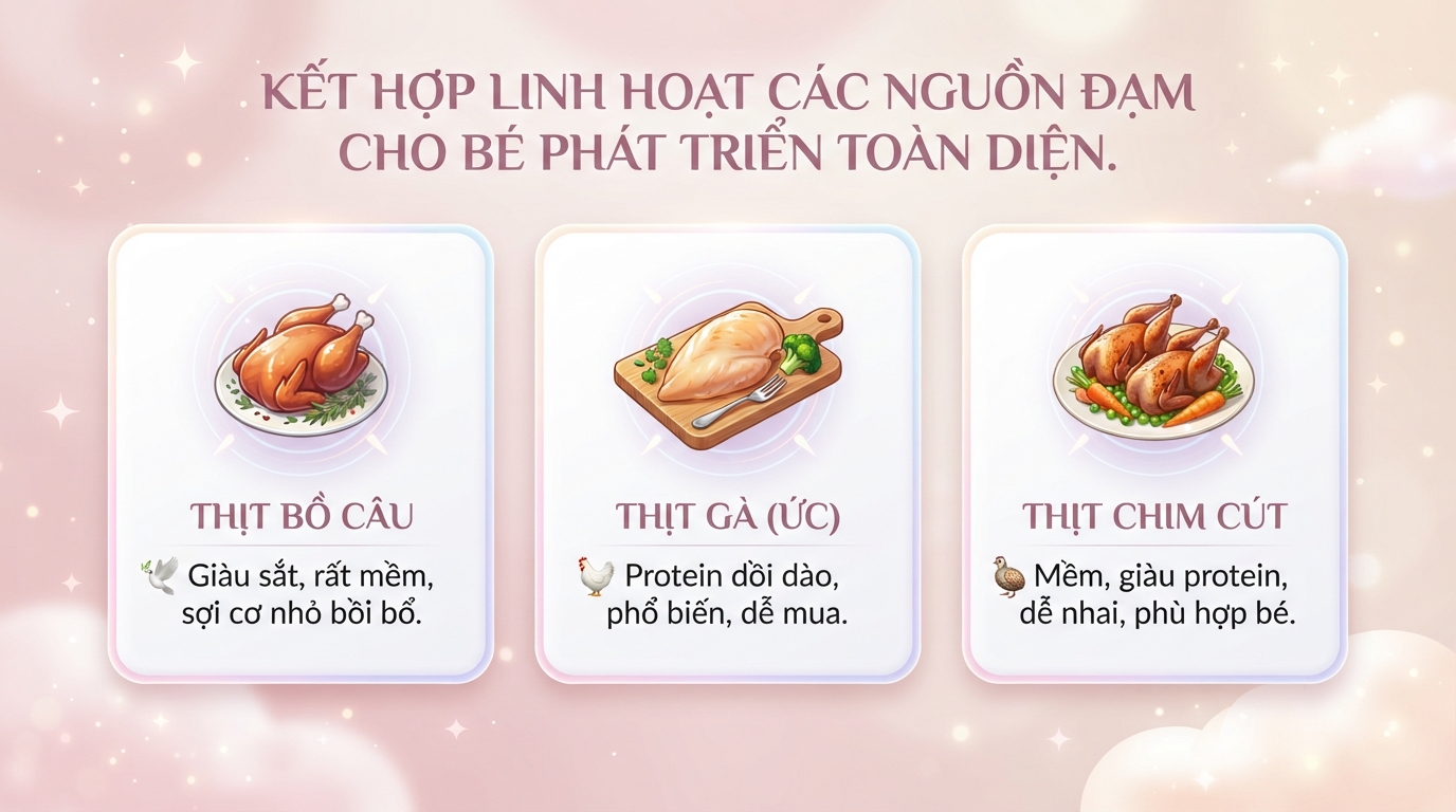 Bé mấy tháng ăn được bồ câu? Cách nấu cháo bồ câu cho bé chuẩn vị