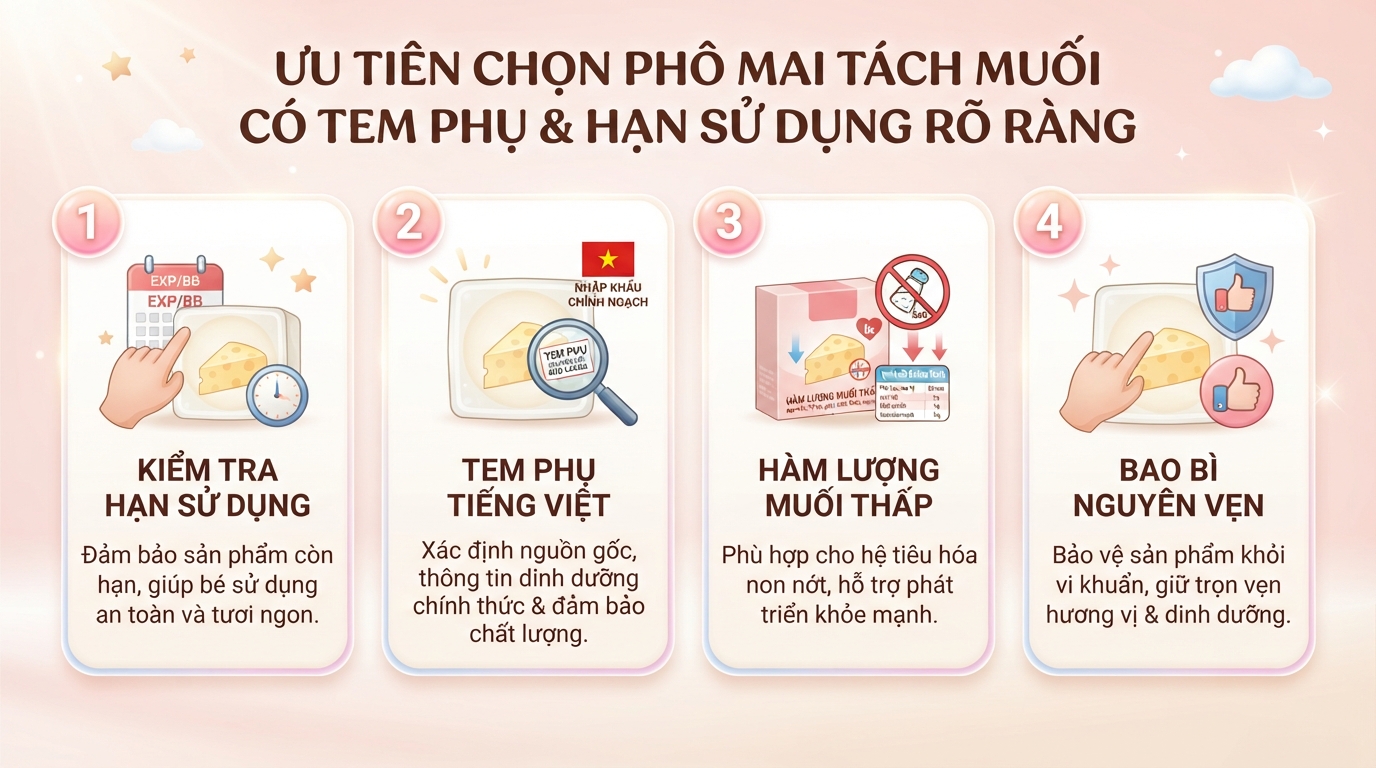 Ưu tiên chọn sản phẩm có tem phụ tiếng Việt và hạn sử dụng rõ ràng. Ưu tiên chọn sản phẩm có tem phụ tiếng Việt và hạn sử dụng rõ ràng.