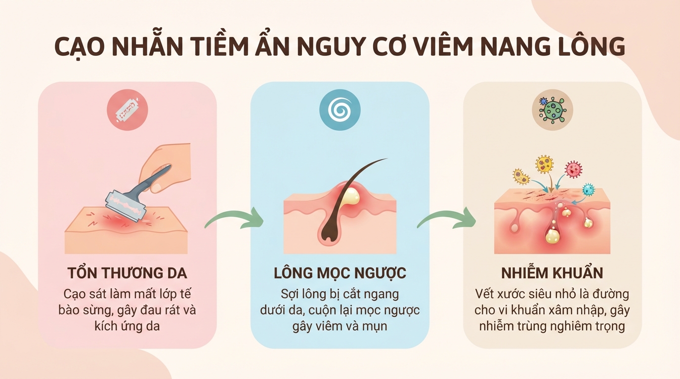Có nên cạo lông vùng kín không? Lợi ích, rủi ro và cách thực hiện an toàn