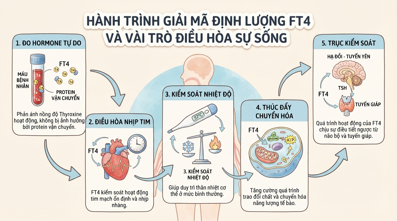 Xét nghiệm FT4 là gì? Ý nghĩa chỉ số FT4 trong máu