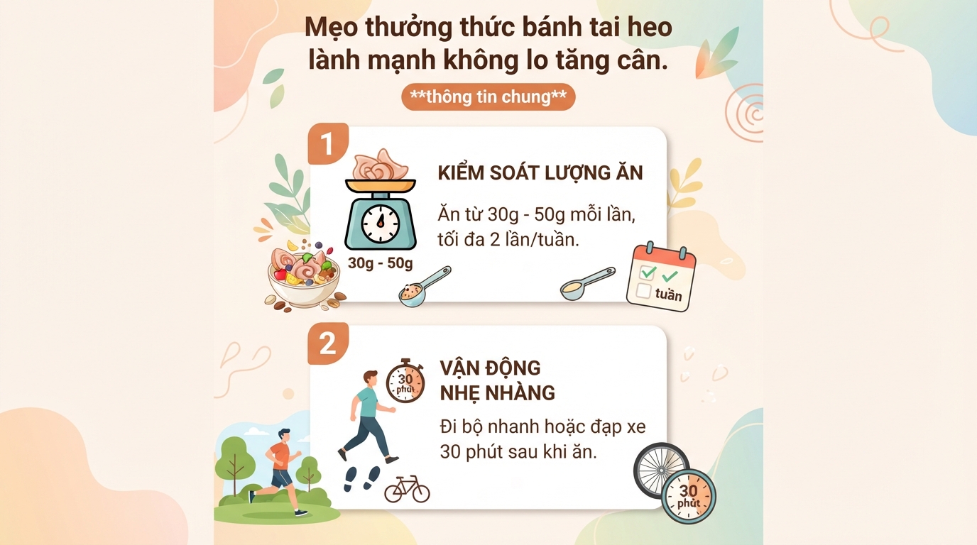 Bánh tai heo bao nhiêu calo? Cách làm bánh bằng nồi chiên không dầu