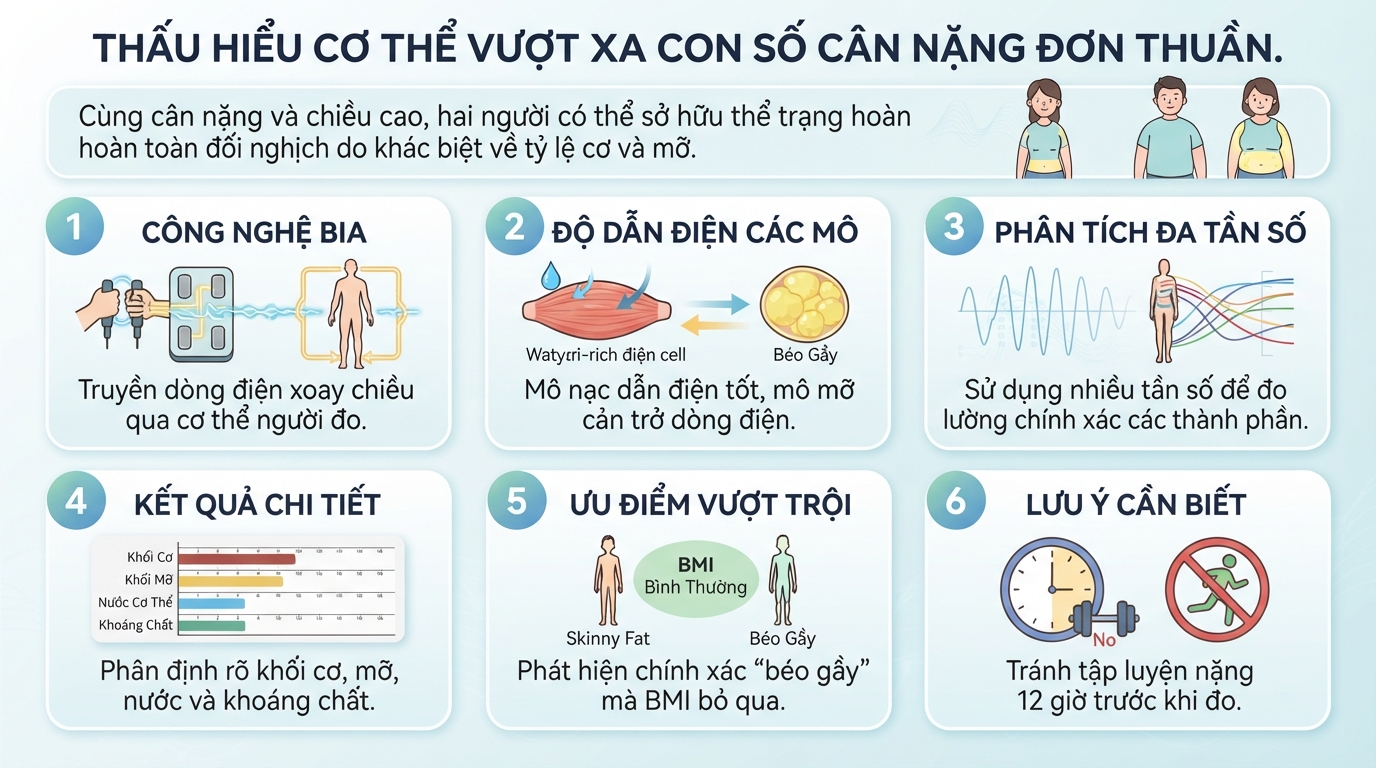 InBody là gì? Hướng dẫn cách đọc chỉ số chi tiết và lưu ý đo chính xác