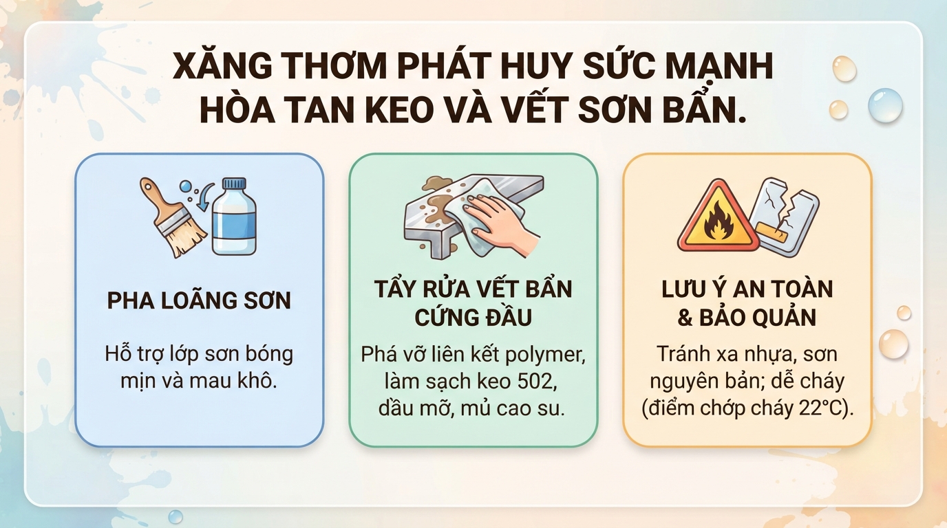 Xăng thơm có độc không? Cách sử dụng an toàn và sơ cứu khi phơi nhiễm