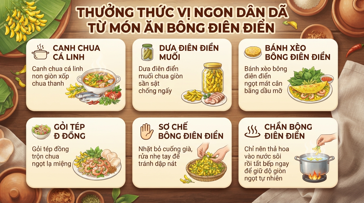 Bông điên điển có tác dụng gì? Dinh dưỡng, lợi ích và cách dùng