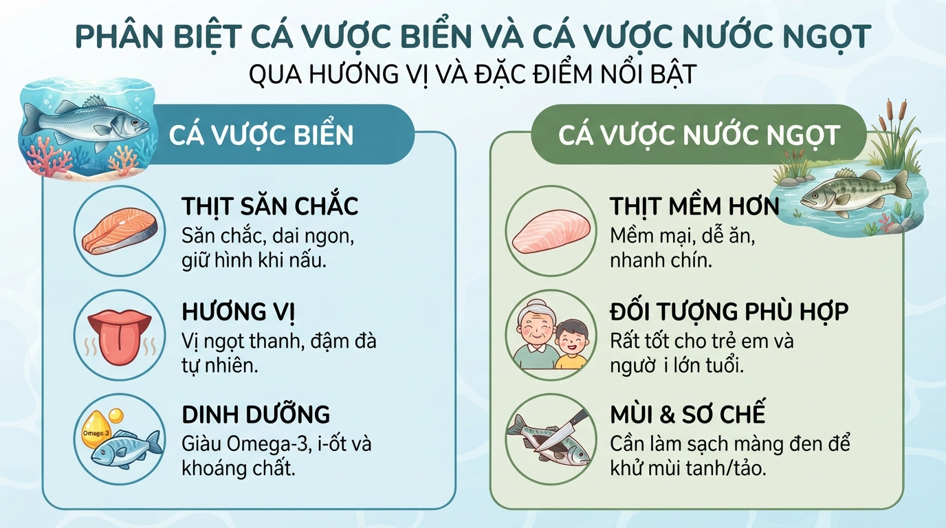 Cá vược là cá gì? Giá trị dinh dưỡng, lợi ích và lưu ý khi sử dụng