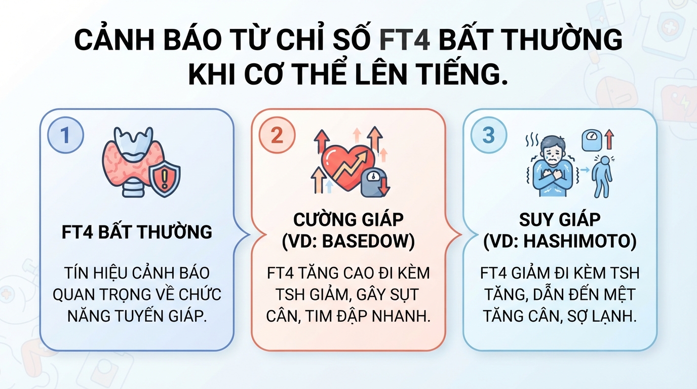 Xét nghiệm FT4 là gì? Ý nghĩa chỉ số FT4 trong máu
