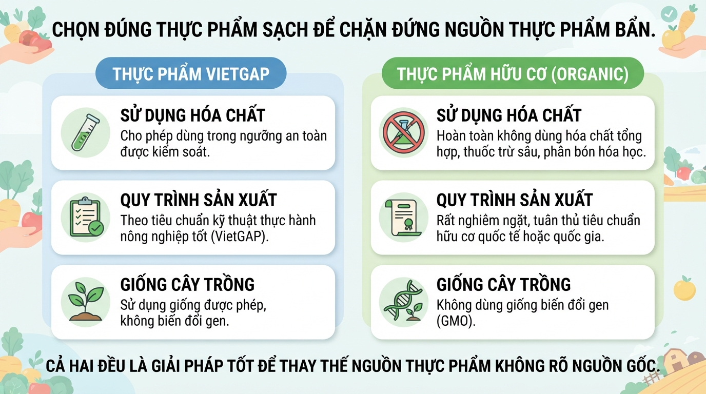 Thực phẩm bẩn là gì? Tác hại và cách nhận biết thực phẩm an toàn