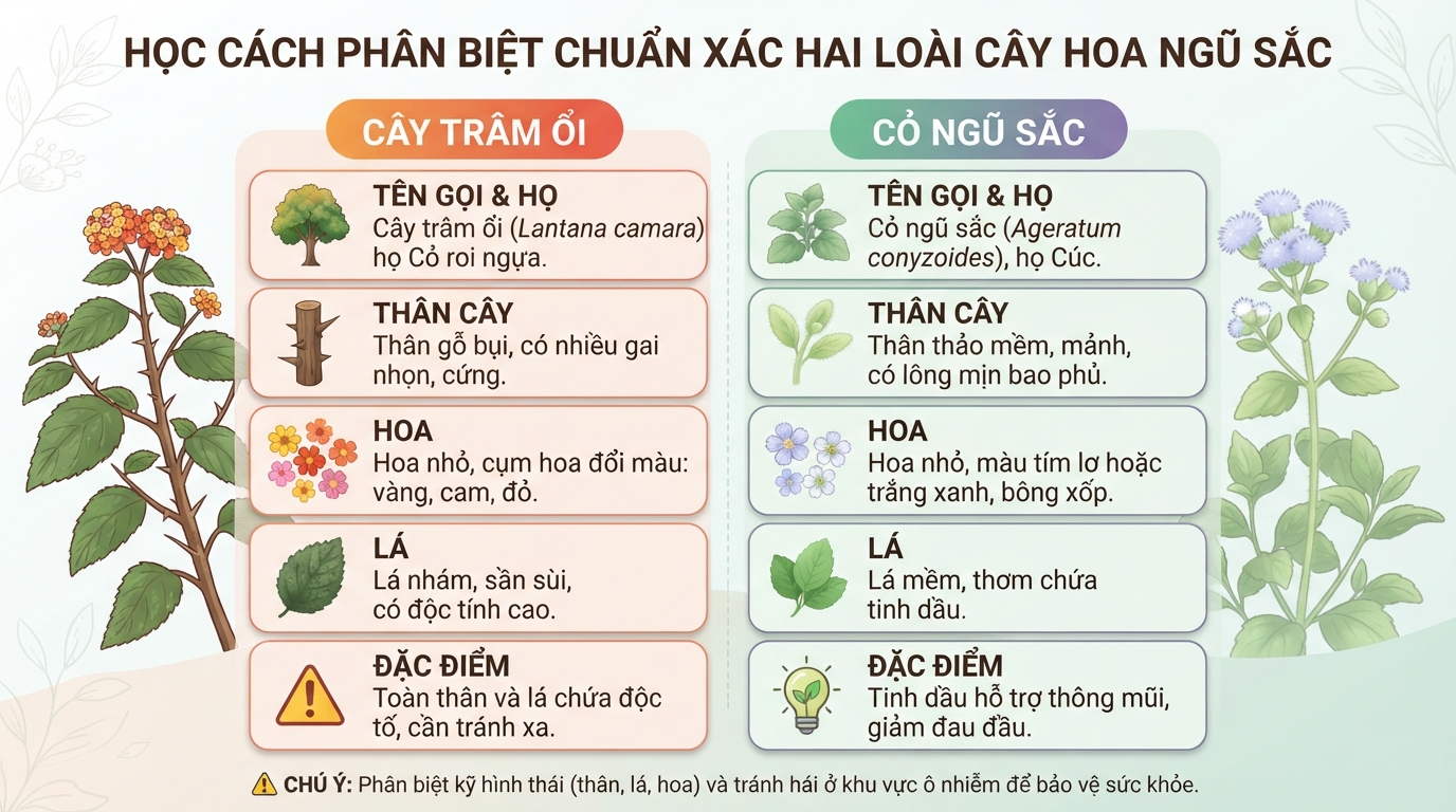 Cây hoa ngũ sắc có độc không? Công dụng và cách dùng hỗ trợ viêm xoang