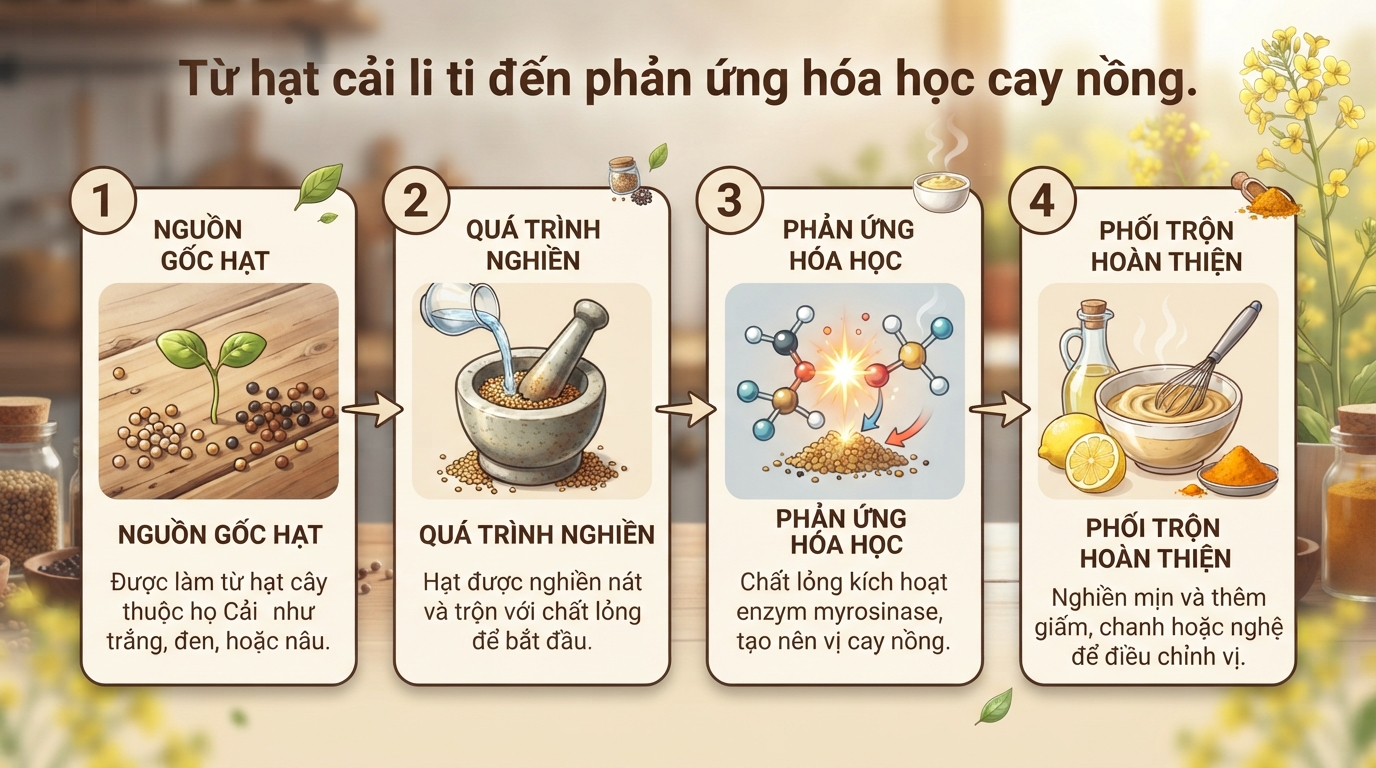 Mù tạt có tác dụng gì? Cách phân biệt mù tạt vàng và wasabi
