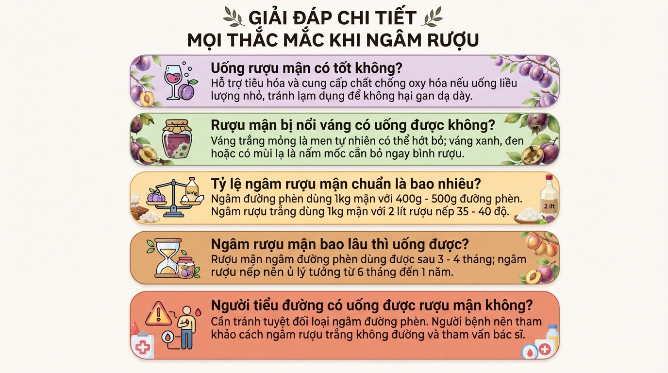 Cách ngâm rượu mận Bắc thơm ngon, đúng tỷ lệ và an toàn sức khỏe