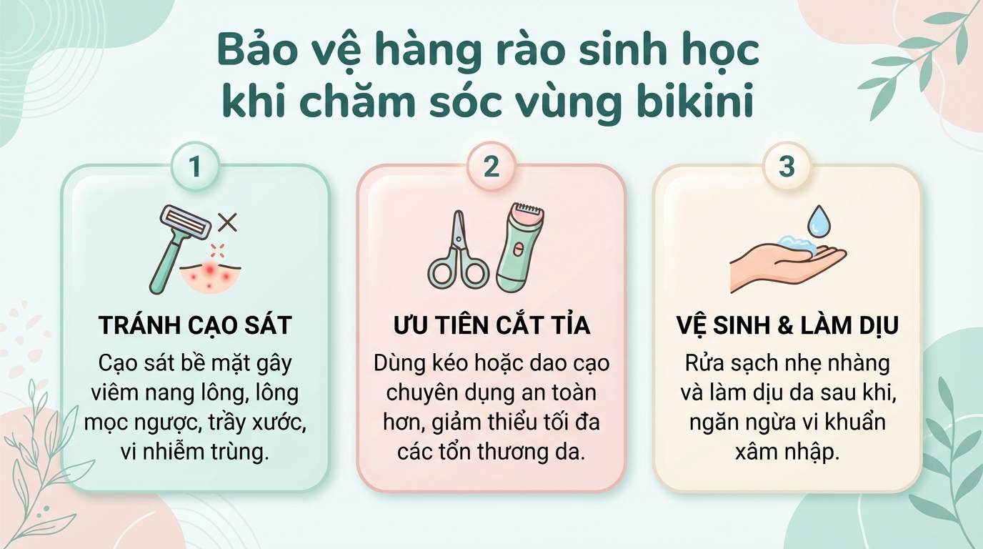 Có nên cạo lông vùng kín không? Lợi ích, rủi ro và cách thực hiện an toàn
