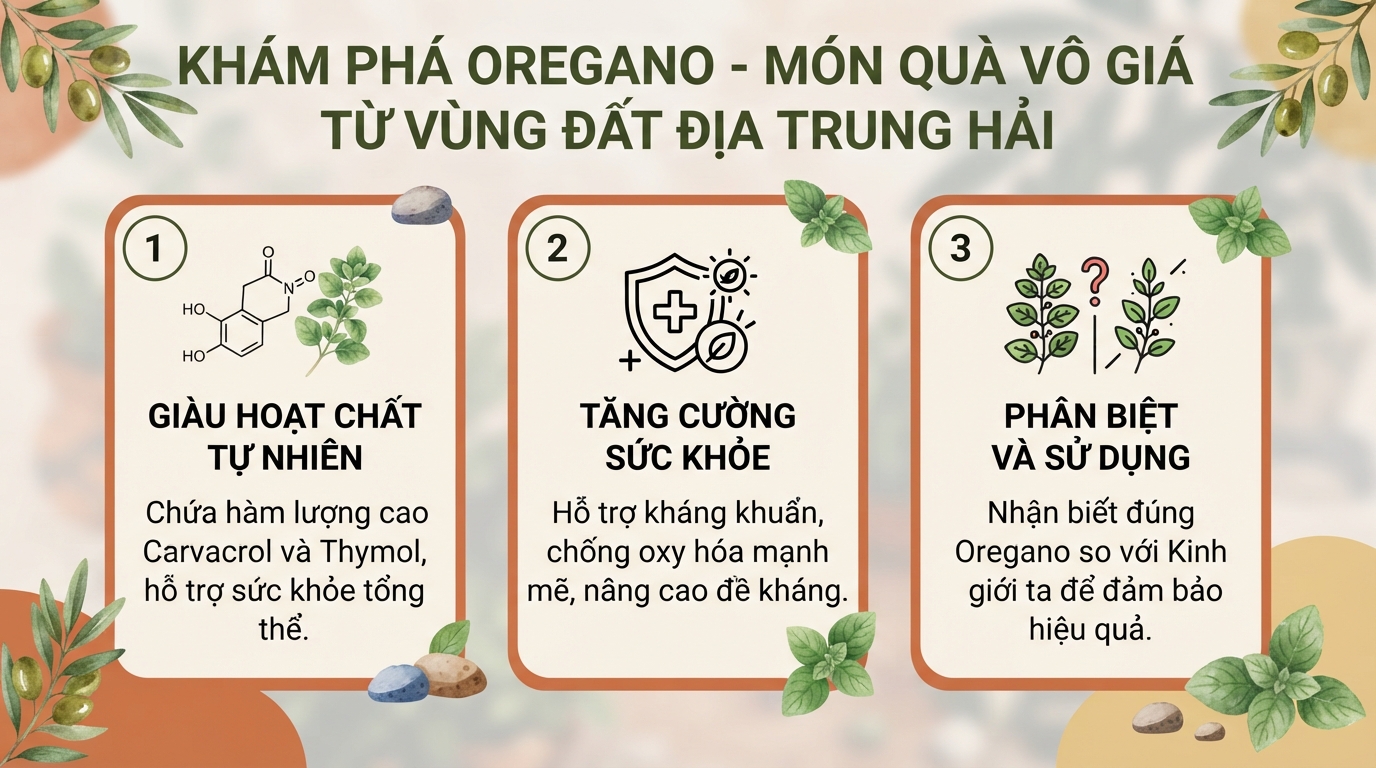 Lá oregano là gì? Tác dụng và cách dùng an toàn cho sức khỏe